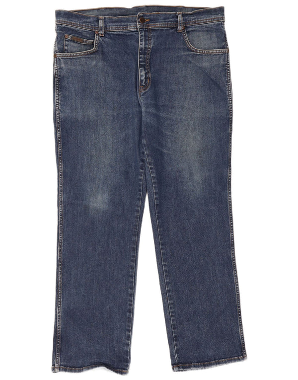 Męskie jeansy Wrangler Texas Stretch Straight W38 L30 Niebieskie, bawełniane