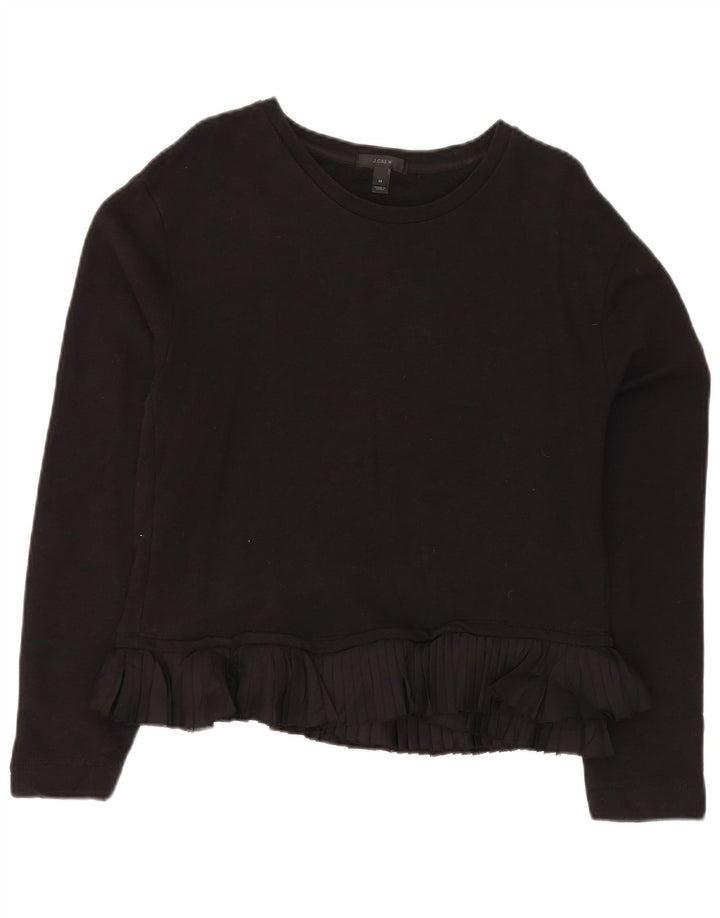 Damski sweter J. CREW UK 14, średni czarny, bawełniany
