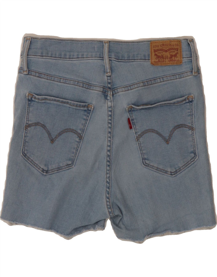 LEVI'S Womens 720 Distressed Denim Shorts W28 Medium Blue Cotton Vintage Levi's and Second-Hand Levi's from Messina Hembry 