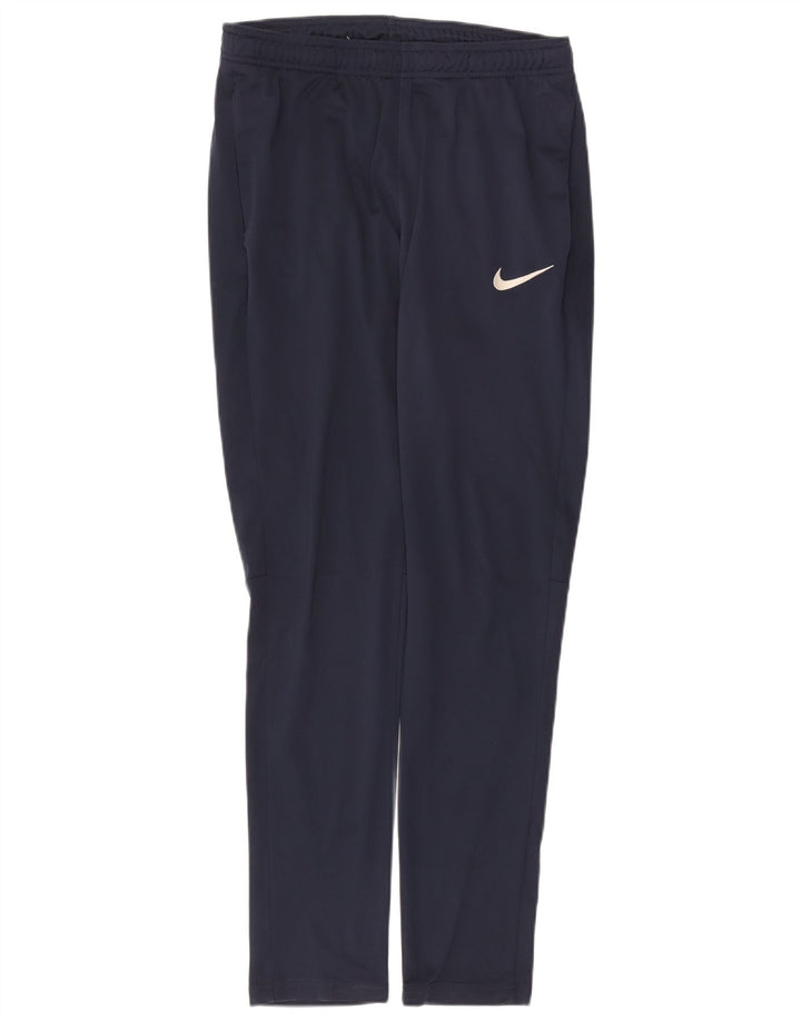 Męskie spodnie dresowe Nike Dri Fit, średni granatowy poliester