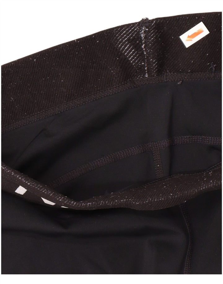 Damskie legginsy Nike Dri Fit Graphic UK 12, średnie, czarne, poliestrowe, sportowe