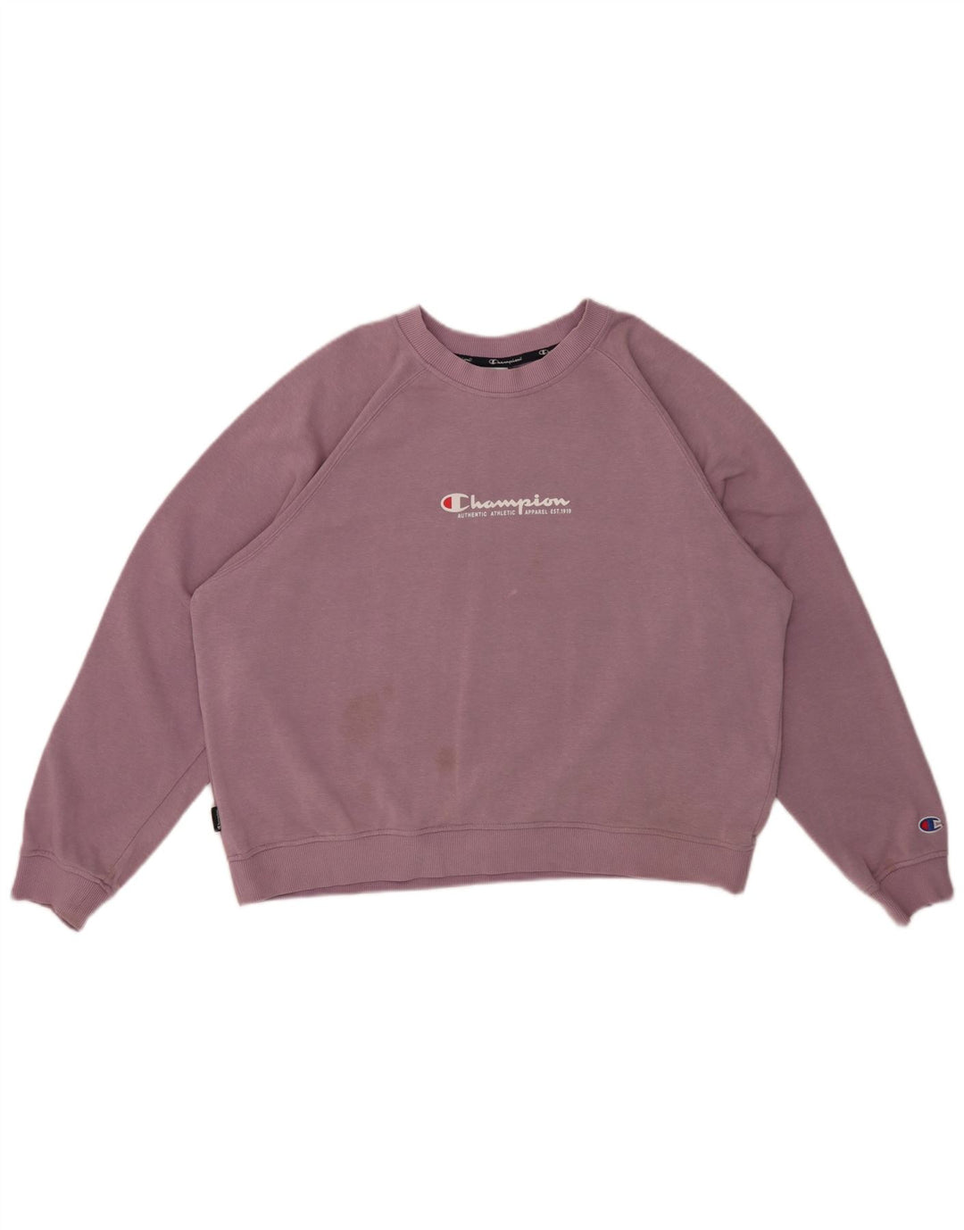 Damska bluza Champion Graphic Oversized Sweatshirt UK 16, duża fioletowa
