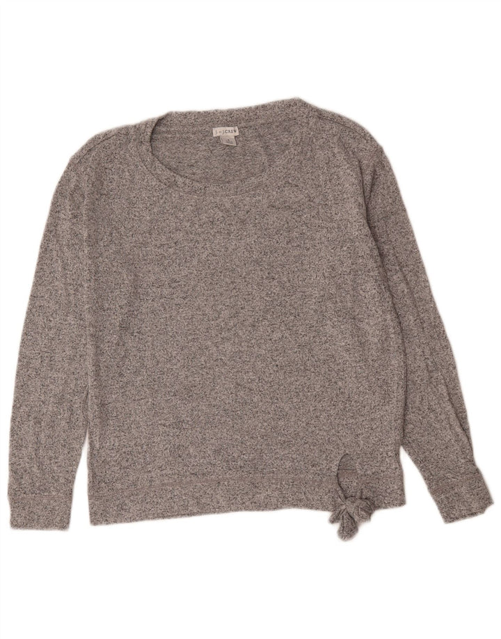 Damski sweter J. Crew Oversize z dekoltem w łódkę UK 10 Small Grey Flecked