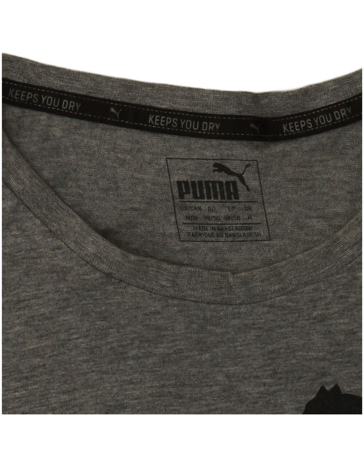 Męski T-shirt Puma z grafiką, średni szary