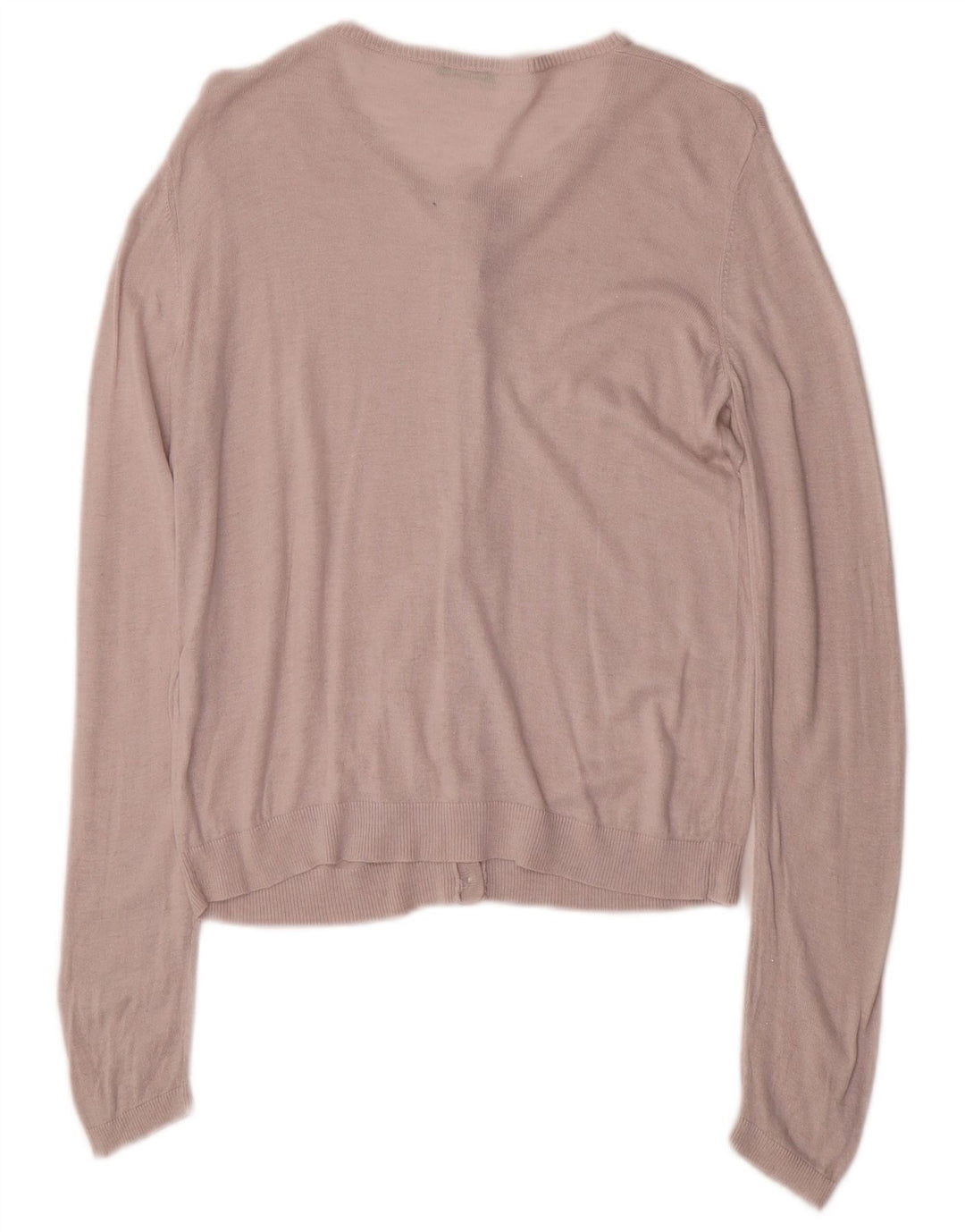 BENETTON Dziewczęcy sweter kardigan 11-12 lat 2XL Różowa wiskoza