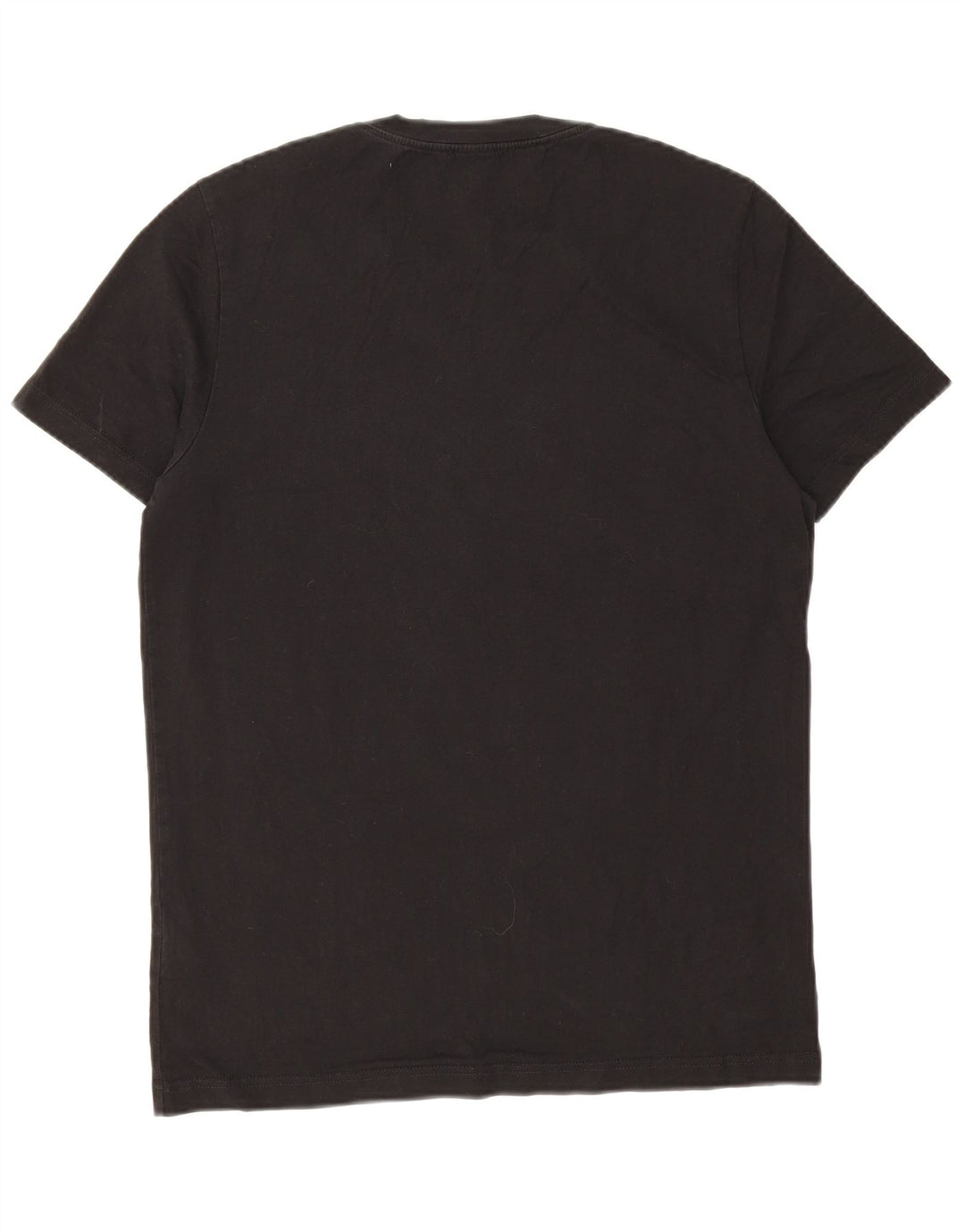 Dondup Męski T-shirt Top Średni Czarny Bawełniany