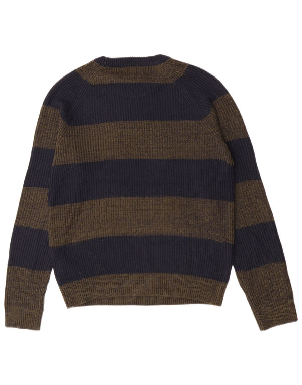Męski sweter Jack & Jones z okrągłym dekoltem, mały, akrylowy w granatowe paski
