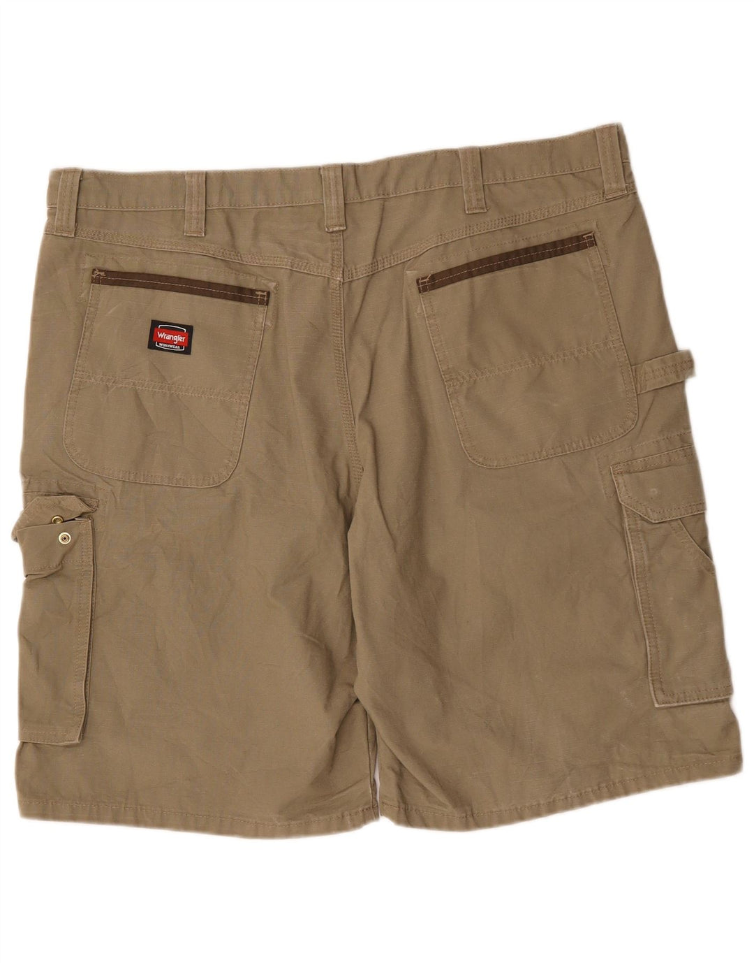 Męskie spodenki cargo Wrangler W42 2XL, bawełna khaki