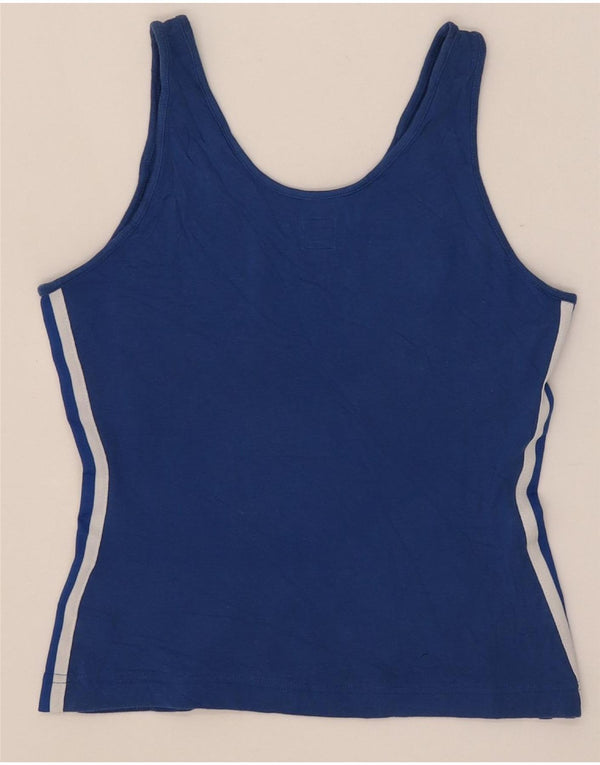 Damska kamizelka Adidas Crop Top UK 10 Small Blue Cotton