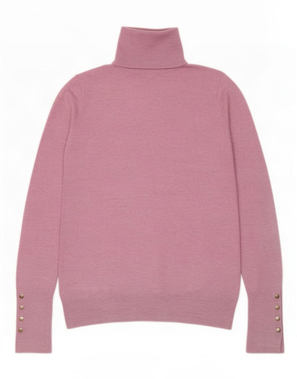 Sweter damski Zara z wywijanym dekoltem UK 10, mały, różowy