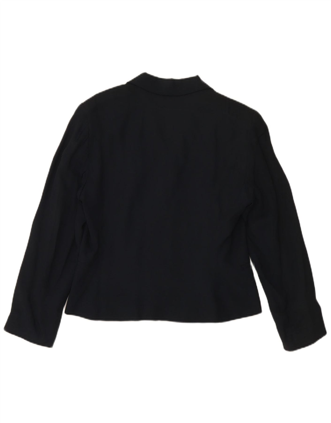 MARELLA Damska marynarka zapinana na 4 guziki UK 16, duża, granatowa wiskoza