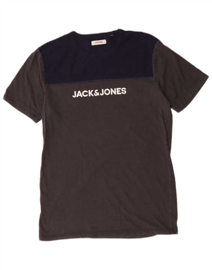 Męska koszulka z grafiką Jack & Jones Top w kolorze średnioszarym