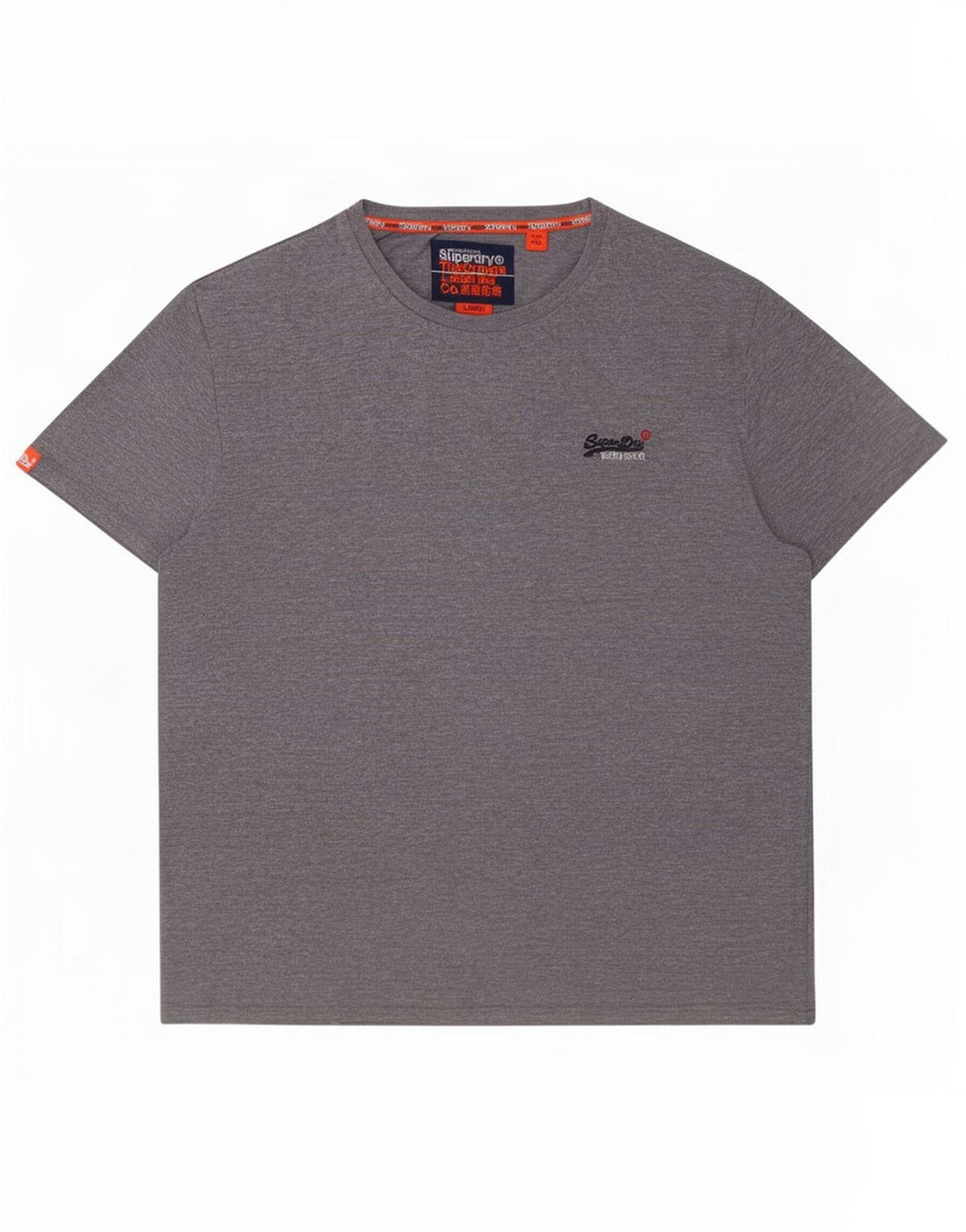 Męski T-shirt Superdry, duży, szary, bawełniany