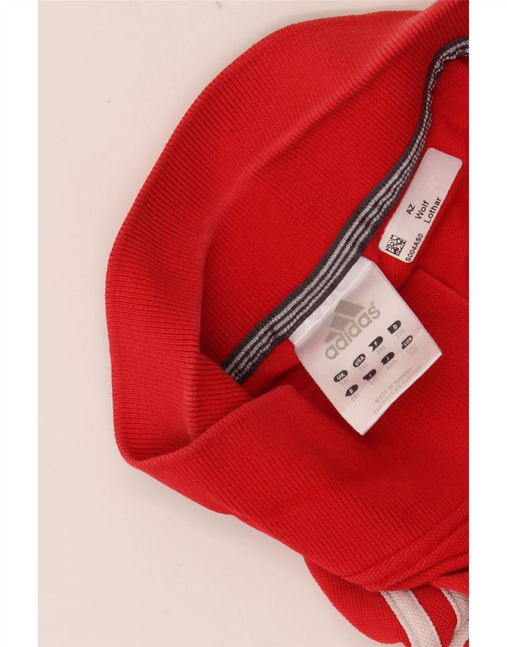 Męska koszulka polo ADIDAS 2XL, czerwona, bawełniana