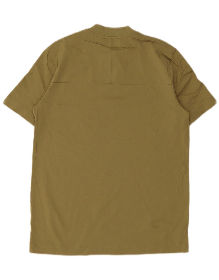 Cos Męski T-shirt Top Mały Khaki