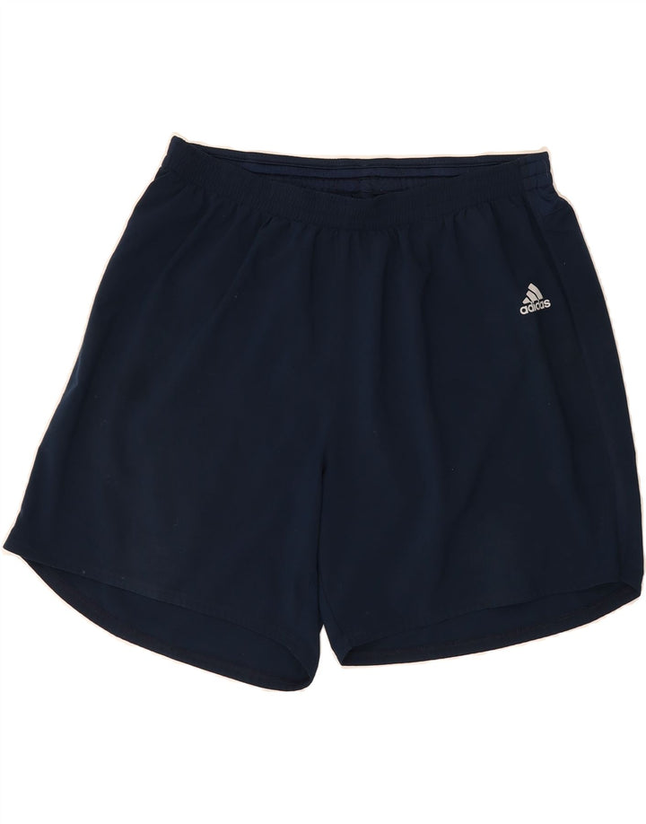 ADIDAS Mens Sport Shorts XL  Navy Blue Polyester Vintage Adidas and Second-Hand Adidas from Messina Hembry 