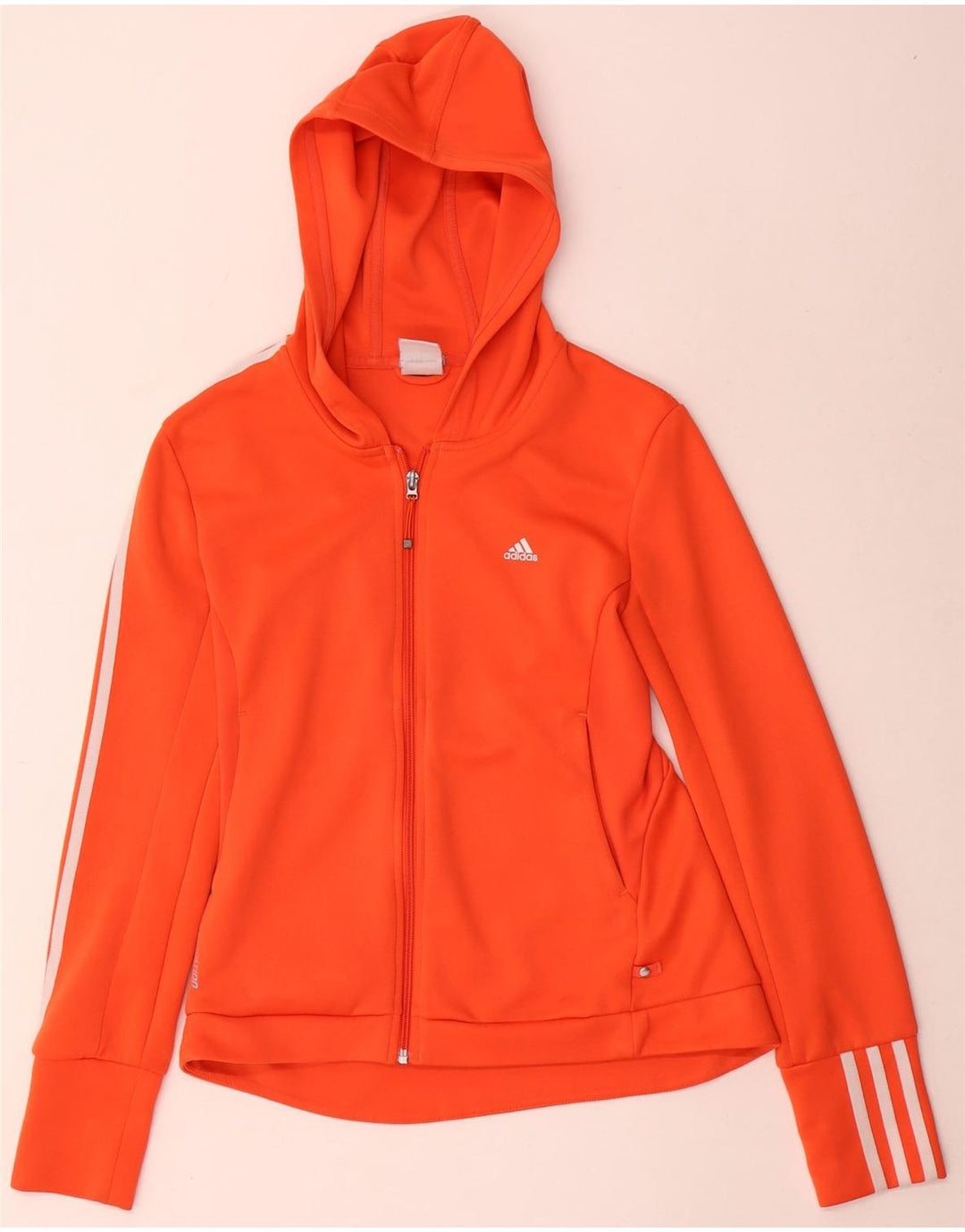 Adidas Damski sweter Clima 365 Zip Hoodie Sweter UK 12 Średni pomarańczowy poliester