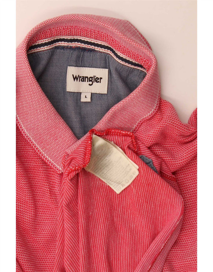 Męska koszulka polo Wrangler, duża, czerwona, bawełniana