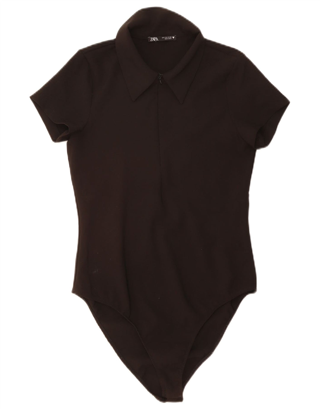 Damskie body polo Zara UK 14, duże, czarne, poliestrowe
