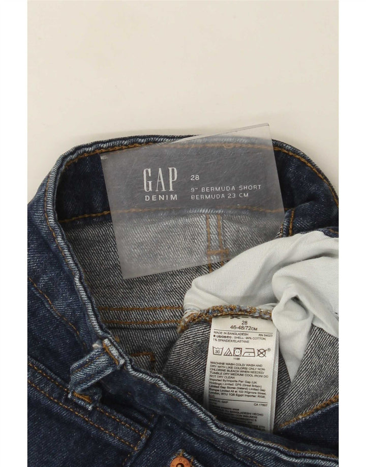 Damskie jeansowe bermudy Gap W28 Średnioniebieskie bawełniane