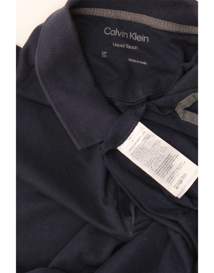 Męska koszulka polo Calvin Klein, mała, granatowa, bawełniana