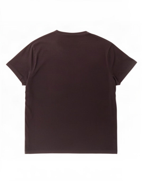 Damska koszulka z grafiką Emporio Armani Top UK 18 XL, czarna bawełna