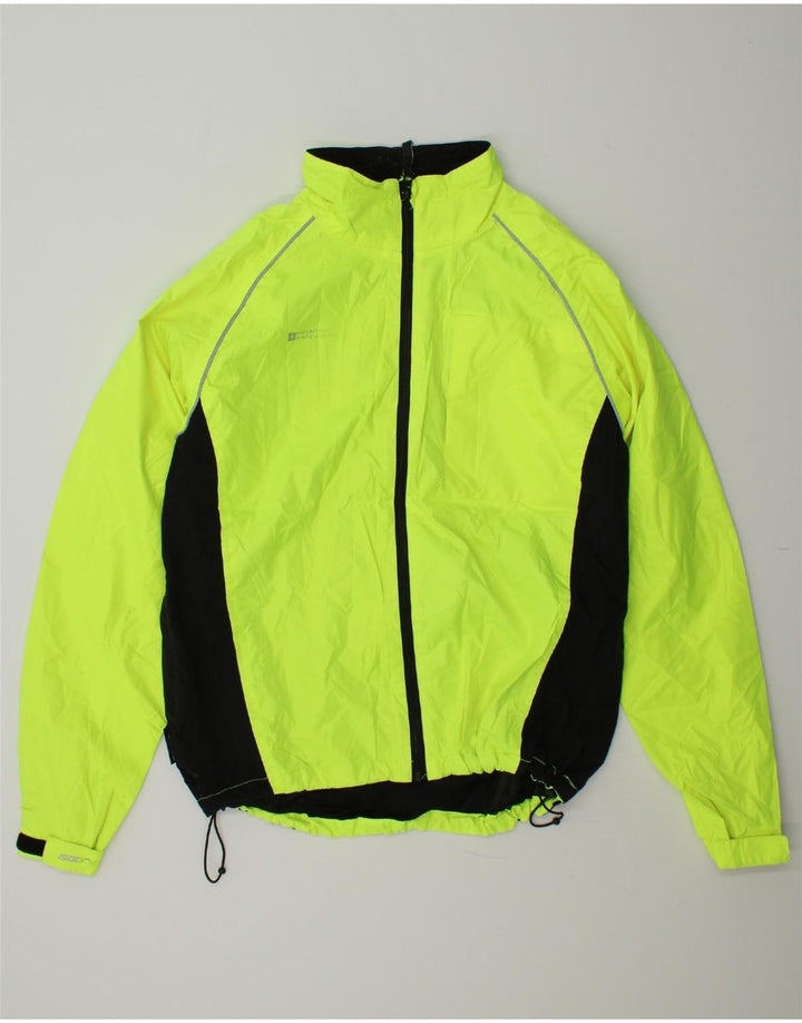 MOUNTAIN WAREHOUSE Mens Rain Jacket UK 40 Large Yellow Colourblock Vintage Mountain Warehouse and Second-Hand Mountain Warehouse from Messina Hembry 