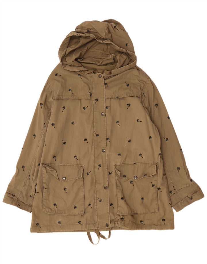 Damska kurtka typu oversize z abstrakcyjnym wzorem Topshop UK 10, mała khaki