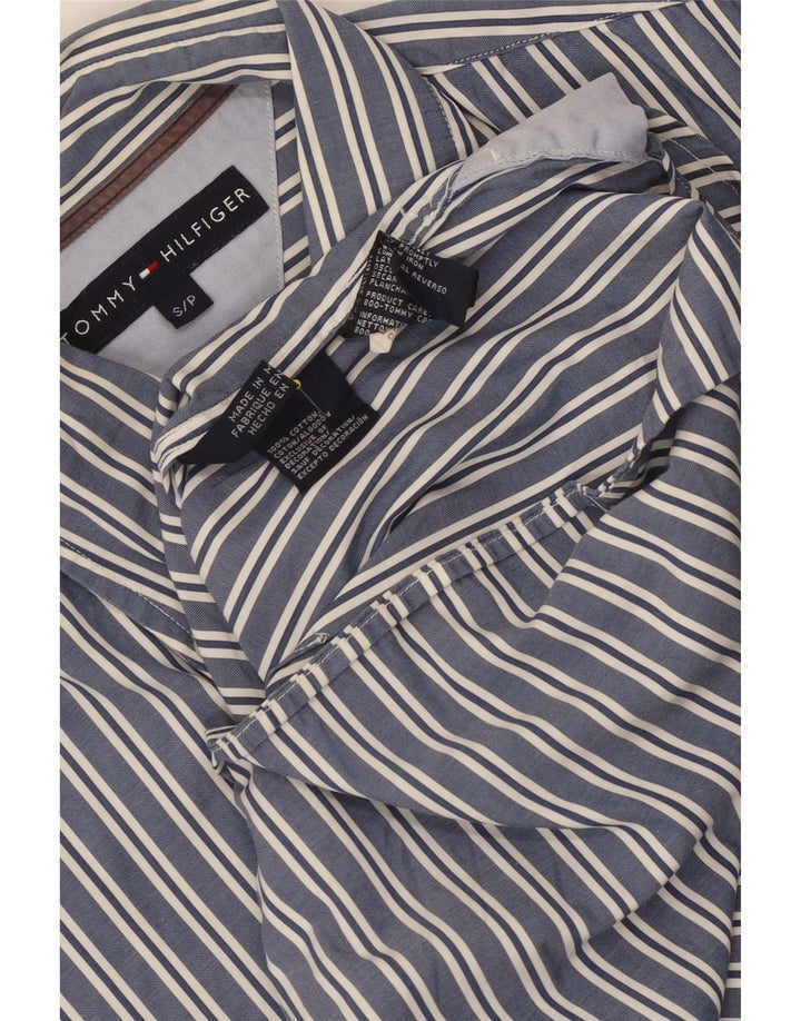 Koszula męska TOMMY HILFIGER, mała, bawełniana w niebieskie paski