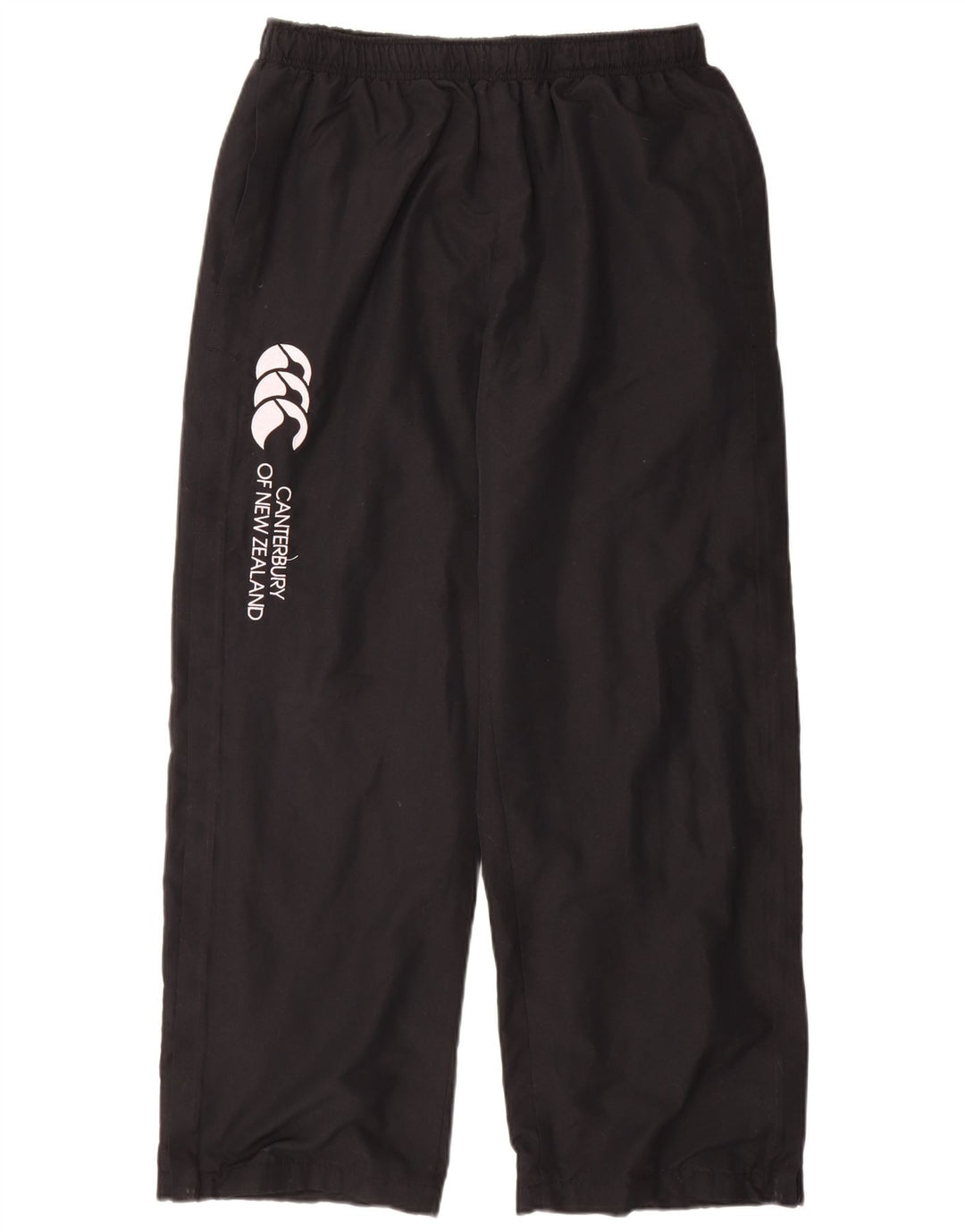 Męskie spodnie dresowe CANTERBURY z grafiką UK 16, duże, czarne, poliestrowe
