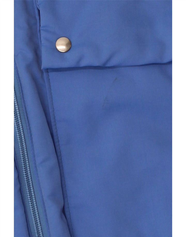 VINTAGE Mens Hooded Bomber Jacket UK 40 Large Blue Vintage Vintage and Second-Hand Vintage from Messina Hembry 