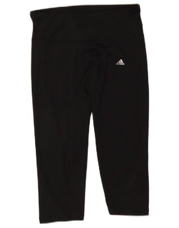 Damskie legginsy Adidas Climalite Capri UK 12/14 Średni czarny poliester