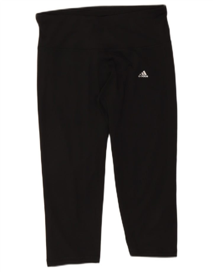 Damskie legginsy Adidas Climalite Capri UK 12/14 Średni czarny poliester