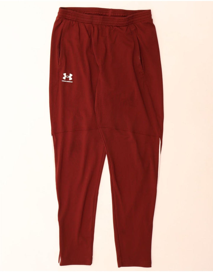 Męskie spodnie dresowe Under Armour XL, bordowy, poliestrowy