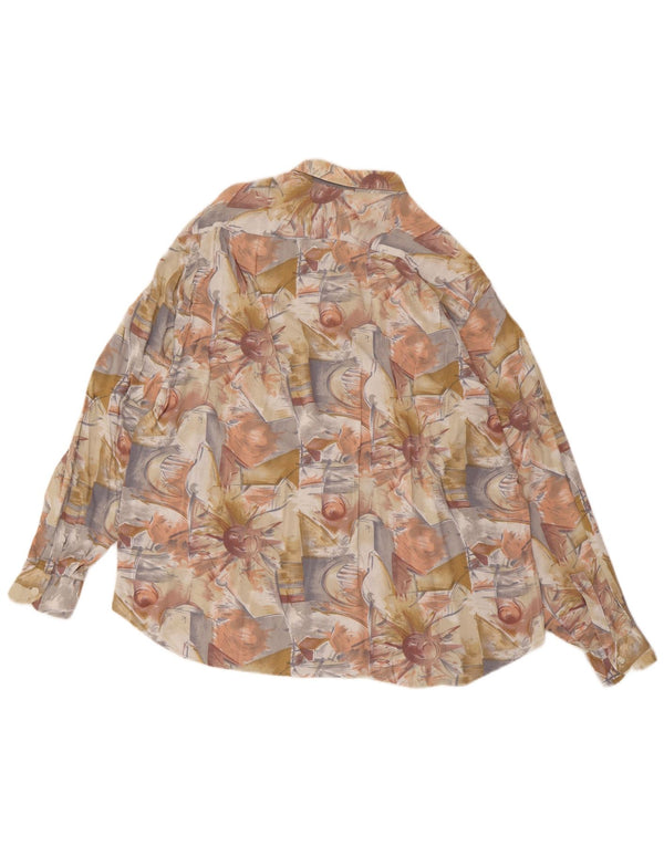 Koszula męska VINTAGE w abstrakcyjny wzór, duża, wielobarwna