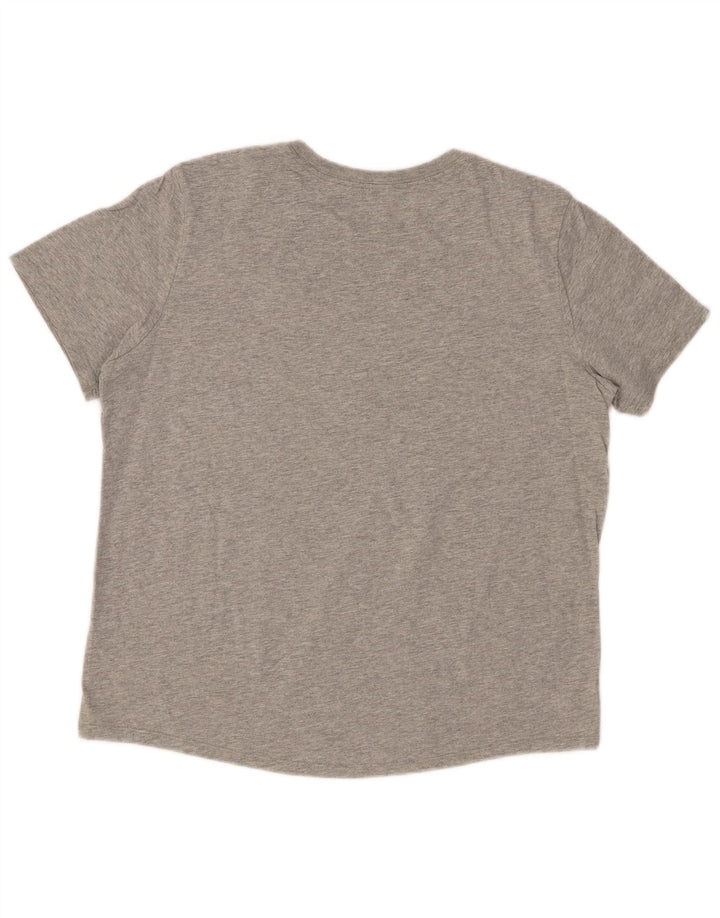 T-shirt damski NIKE Top UK 14 Średnioszary, bawełniany nakrapiany