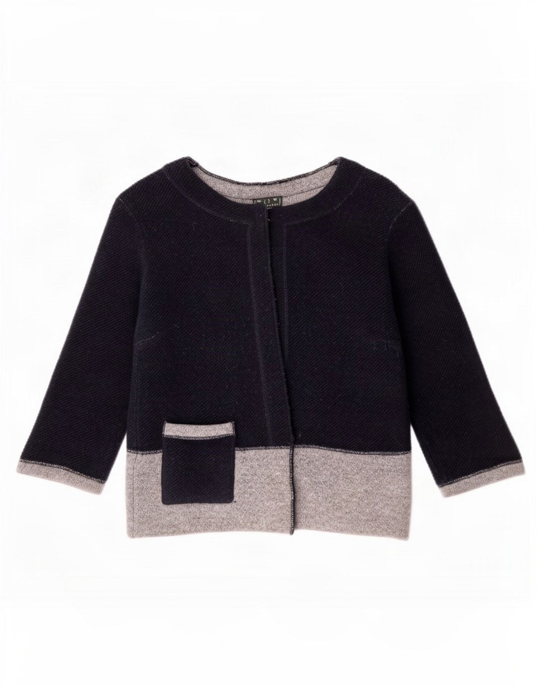 Sweter damski Fred Perry Crop Cardigan UK 12, średni granatowy, blok kolorów