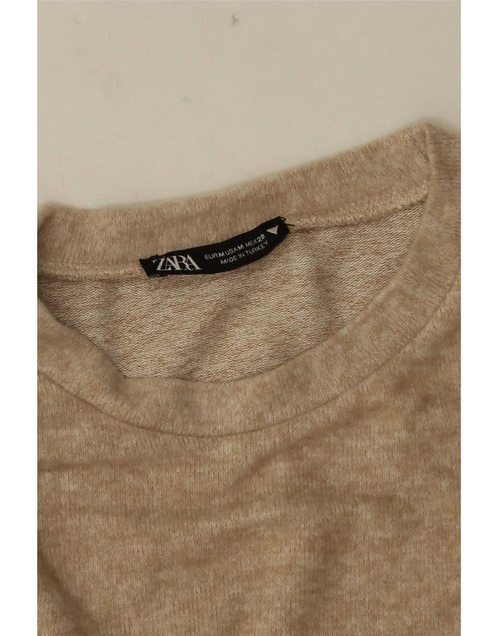 Bluzka damska Zara Top UK 12 średni beż
