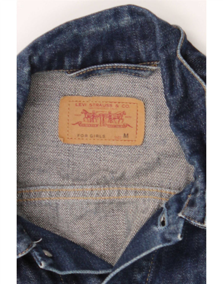 Damska kurtka dżinsowa Levi's UK 12, średnia, granatowa, bawełniana
