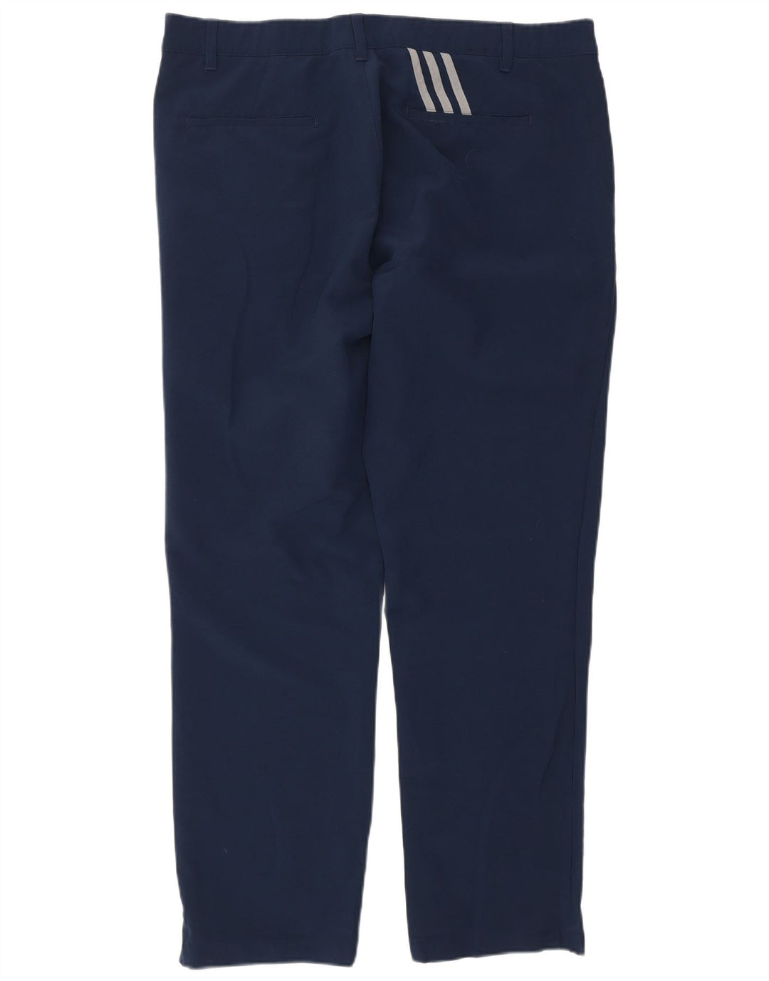 Męskie proste spodnie chino ADIDAS W38 L32 granatowy poliester