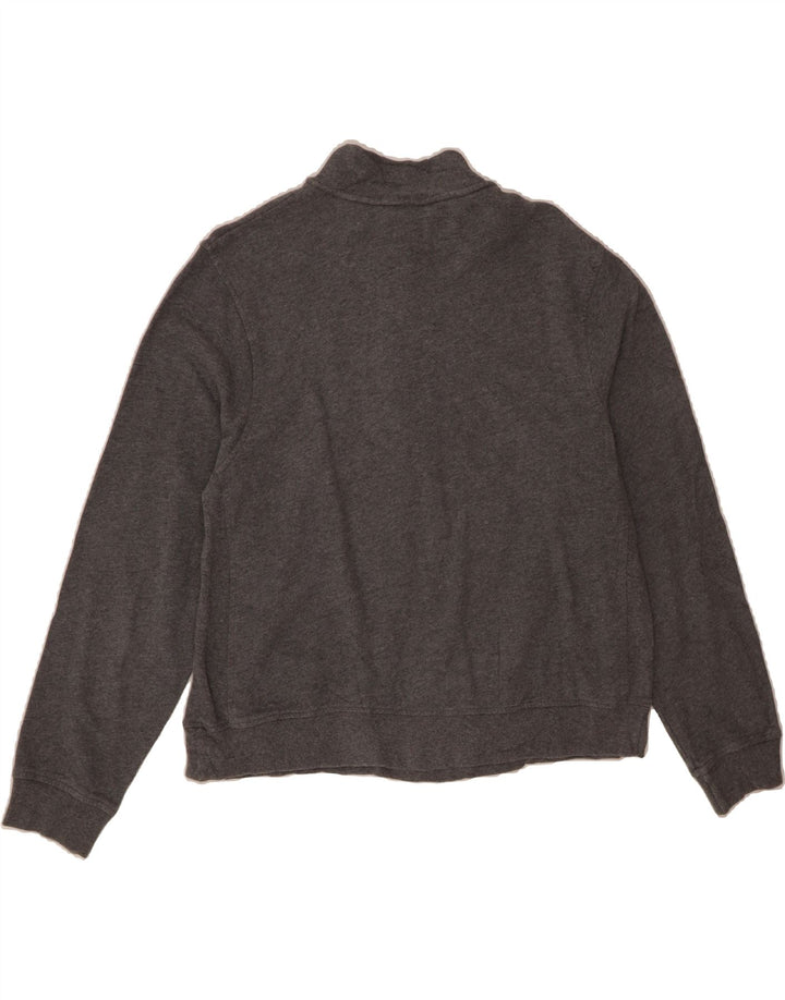 CHAMPION Mens Zip Neck Sweatshirt Jumper Large Grey Cotton Vintage Champion and Second-Hand Champion from Messina Hembry 