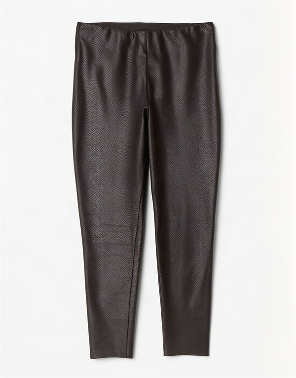Damskie spodnie Skinny Casual Zara, duże, W30 L27, poliester w czarne cętki