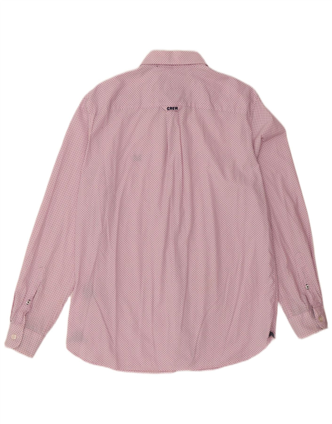 Crew Clothing Męska koszula o klasycznym kroju, średnia, różowa, bawełniana w cętki