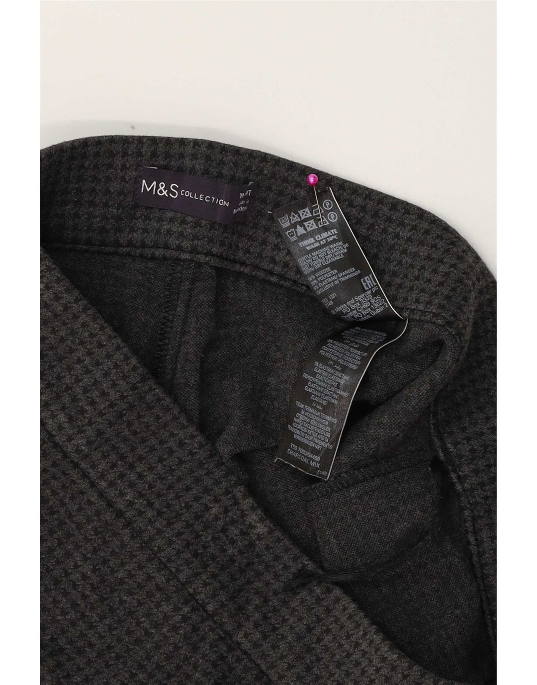 Legginsy damskie Marks & Spencer UK 10 Small W28 L23 Szare pepitkę