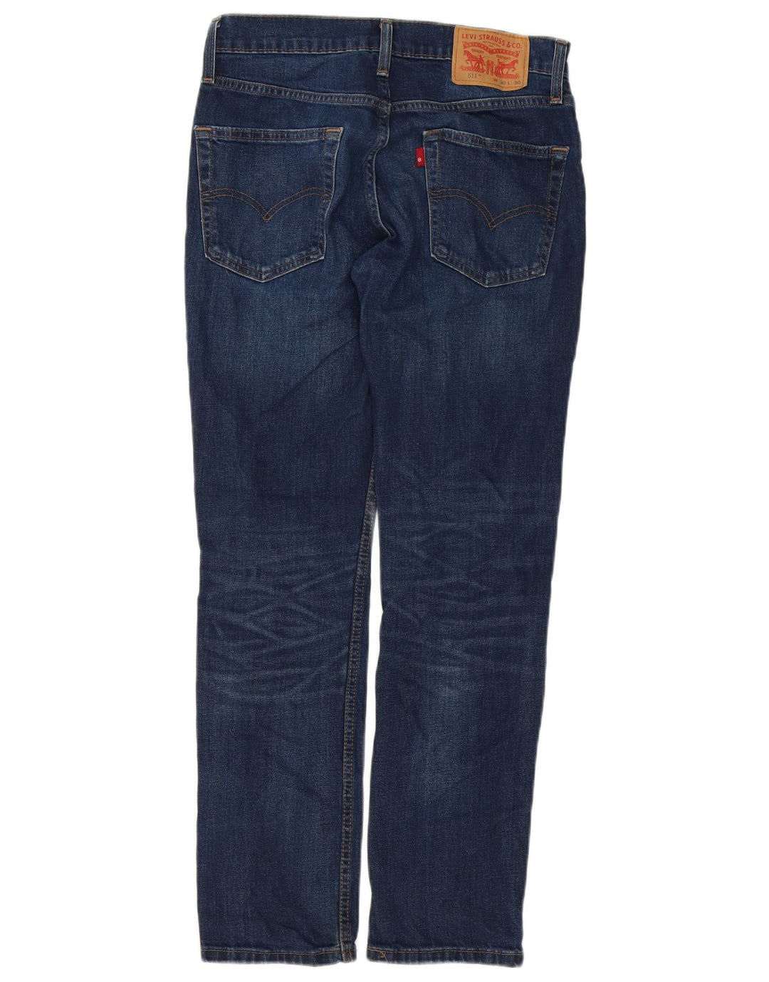 Męskie jeansy Levi's 511 Slim W30 L30 Niebieska bawełna