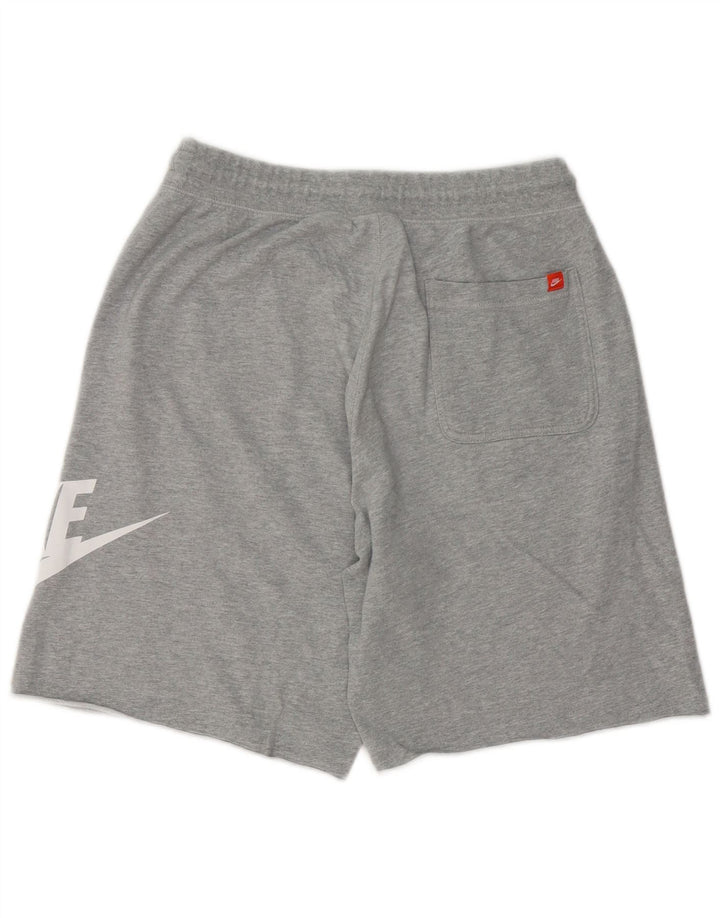 Męskie spodenki sportowe Nike z grafiką, średnioszare, bawełniane w cętki