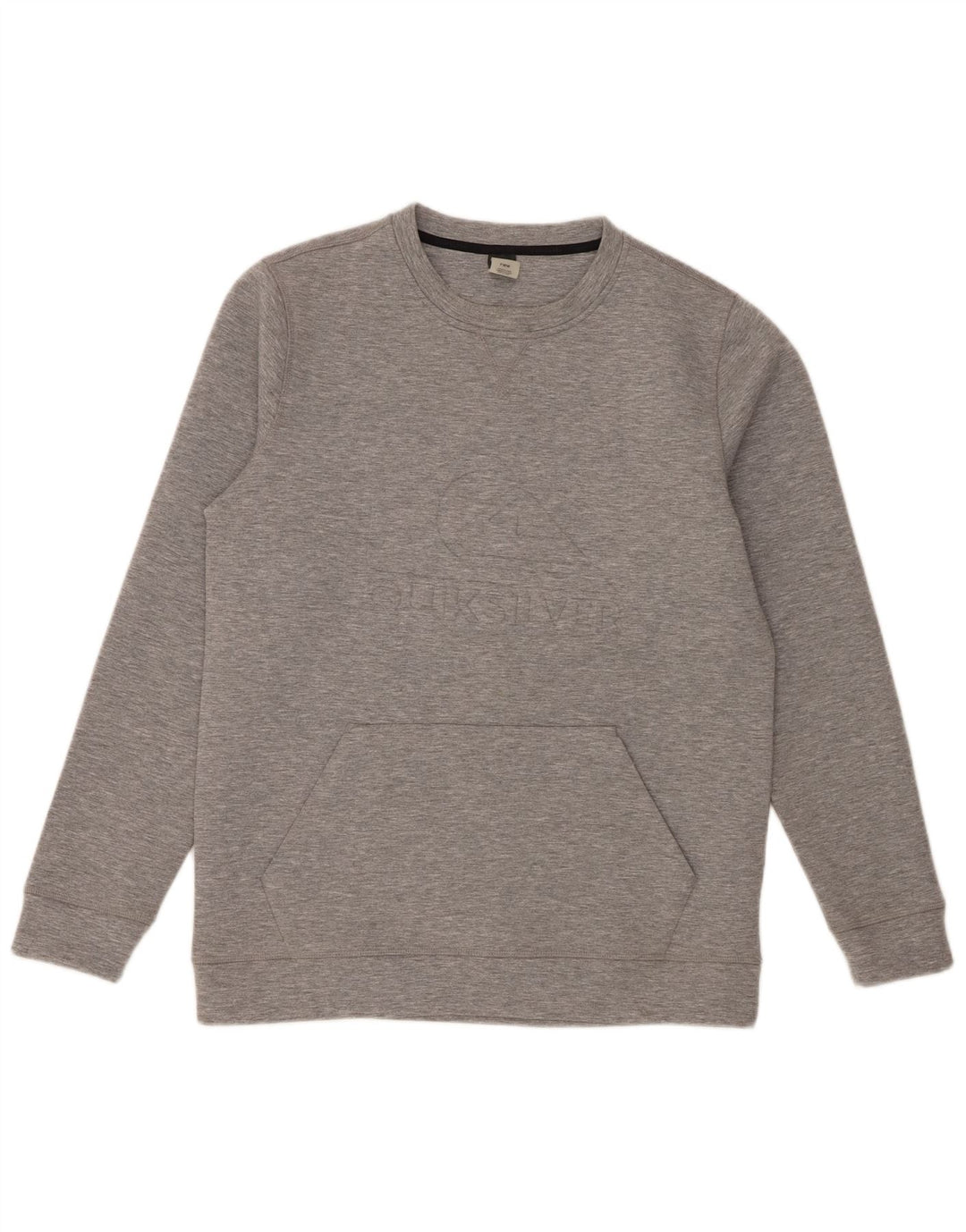 Męska bluza z grafiką Quiksilver, duży, szary poliester