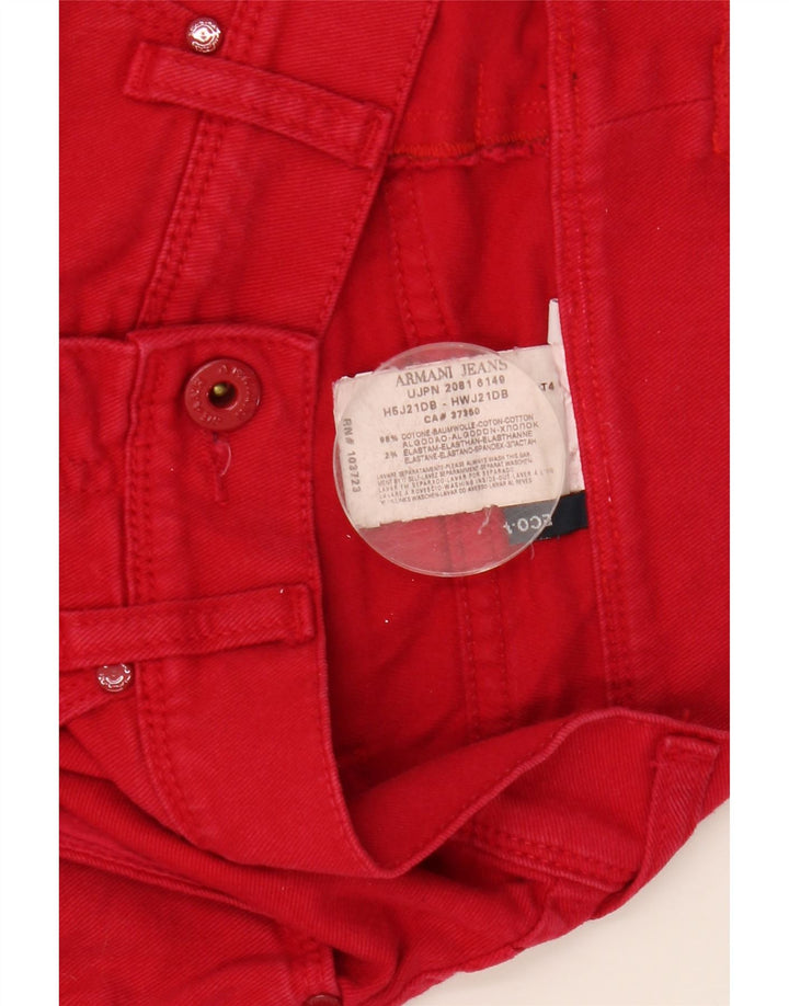 Dżinsy damskie ARMANI W29 L30 Czerwone bawełniane