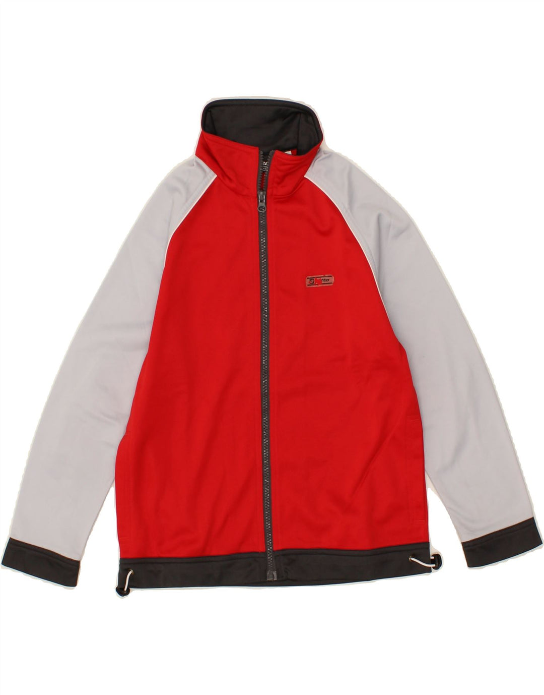 LOTTO Boys Tracksuit Top Jacket 9-10 Years Small Red Colourblock Polyester Vintage Lotto and Second-Hand Lotto from Messina Hembry 