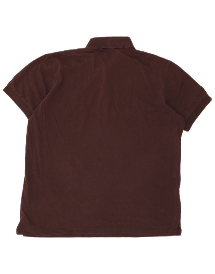 Męska koszulka polo Hugo Boss, duża, brązowa, bawełniana